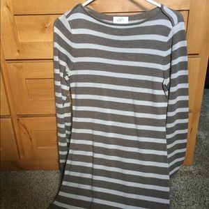 An Taylor Loft striped sweater dress